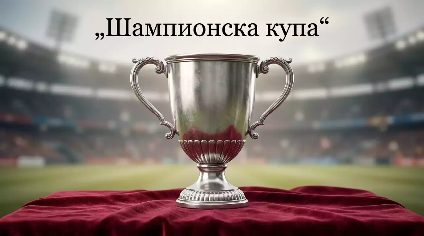 Голям отборен трофей в зала с медали за победители на отборен турнир